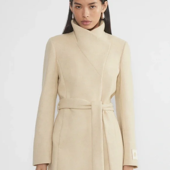 Aritzia Babaton The Connor Long Coat Virgin Wool - Picture 2 of 6